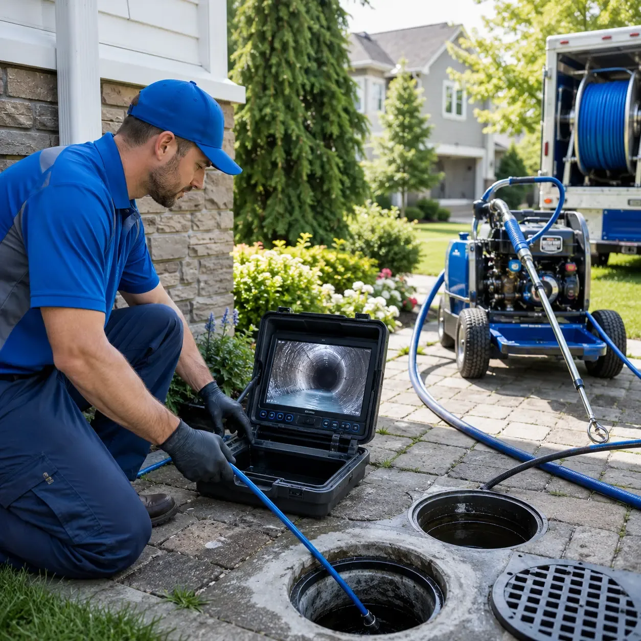 Outdoor drain cleaning professionals serving Fenwick, MI